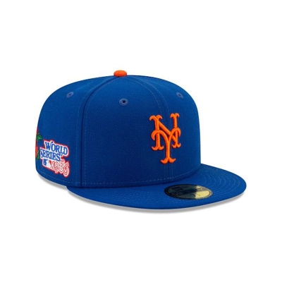 Sapca New Era New York Mets MLB State Flower 59FIFTY Fitted - Albastri